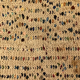 Great Old Confetti Mat on Unusual Crocheted Structure