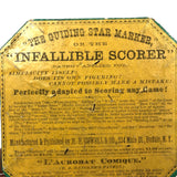 1870s M.H Cowell & Co. "Guiding Star Marker / Infallible Scorer" For Every Game!