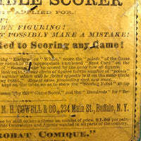 1870s M.H Cowell & Co. "Guiding Star Marker / Infallible Scorer" For Every Game!