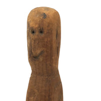 SOLD Carved Articulated Folk Art Figure with Goofy Face