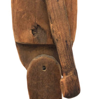 SOLD Carved Articulated Folk Art Figure with Goofy Face