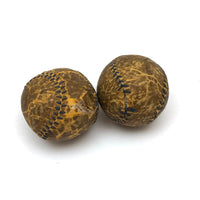 Beautifully Crackled c. Early 20th C. Handmade Balls - SOLD INDIVIDUALLY