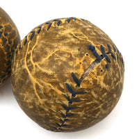 Beautifully Crackled c. Early 20th C. Handmade Balls - SOLD INDIVIDUALLY