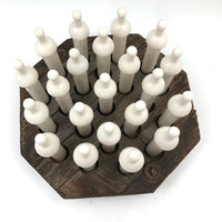 Grid of Nipples! Antique Porcelain Baby Bottle Nipple Molds in Original Armature