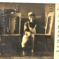 Very Young Chair Makers, 1907 RPPC with Note to Grandma, Kutztown, PA