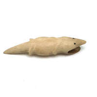 Wonderful Alaskan Inuit Carved Bone Creature with Serrated Jaws,