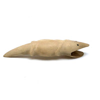 Wonderful Alaskan Inuit Carved Bone Creature with Serrated Jaws,