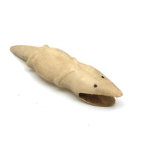 Wonderful Alaskan Inuit Carved Bone Creature with Serrated Jaws,