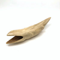 Wonderful Alaskan Inuit Carved Bone Creature with Serrated Jaws,