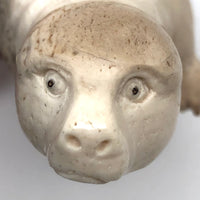 Intense and Otherwordly Presumed Antique Inuit Carving of Seal