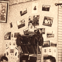 Roommates! Studious Young Men in Domestic Environs, Antique Mounted Photo