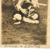 Anna and Spotty, 1916, Millers Farm