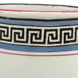 Stunning, Super Crisp Hand-painted c. mid 19th Century Mug with Greek Key Pattern