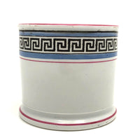 Stunning, Super Crisp Hand-painted c. mid 19th Century Mug with Greek Key Pattern