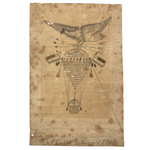 The Eagle Balloon and Flag, 1862, Drawn by John Johnston at "Winder Hospittle", Virginia