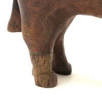 Very Empathetic Old Carved Folk Art Horse with Lovingly Mended Lower Leg