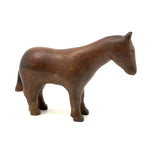 Very Empathetic Old Carved Folk Art Horse with Lovingly Mended Lower Leg