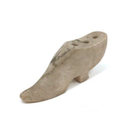 Antique Carved Marble Shoe Shaped Ink Pen Holder