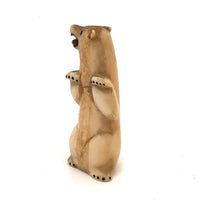 Inuit Eskimo Carved Tusk Standing Polar Bear