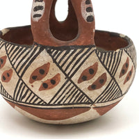 Lovely Older Isleta Pueblo Pottery Friendship Basket