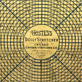 Graphically Satisfying and Creatively Useful Chicago Curtain Stretcher Co. Hostess Doily Stretcher