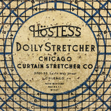 Graphically Satisfying and Creatively Useful Chicago Curtain Stretcher Co. Hostess Doily Stretcher