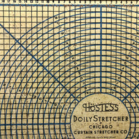 Graphically Satisfying and Creatively Useful Chicago Curtain Stretcher Co. Hostess Doily Stretcher