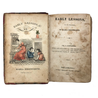 Early Lessons in Six Volumes, Very Charming, Scarce Set of 1820s Children's Books by Maria Edgeworth  with Marvelous Hand-colored Engravings