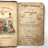 Early Lessons in Six Volumes, Very Charming, Scarce Set of 1820s Children's Books by Maria Edgeworth  with Marvelous Hand-colored Engravings