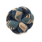 Antique Amish Sewing Ball in Indigo Calicos