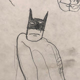 Batman with His Friends and Foes! Brilliant Vintage Kid Drawing