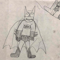 Batman with His Friends and Foes! Brilliant Vintage Kid Drawing