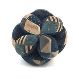 Antique Amish Sewing Ball in Indigo Calicos