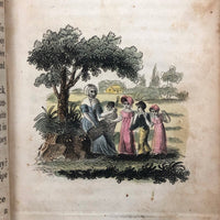 Early Lessons in Six Volumes, Very Charming, Scarce Set of 1820s Children's Books by Maria Edgeworth  with Marvelous Hand-colored Engravings