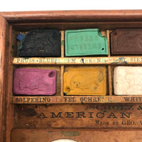 All Original 1860s Scholz and Janetzky American Travel Watercolor Set