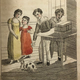 Early Lessons in Six Volumes, Very Charming, Scarce Set of 1820s Children's Books by Maria Edgeworth  with Marvelous Hand-colored Engravings