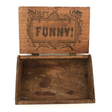 (Our Pug)...Funny! Curious Old Homemade Cigar Box Wood Box