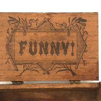 (Our Pug)...Funny! Curious Old Homemade Cigar Box Wood Box