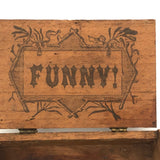 (Our Pug)...Funny! Curious Old Homemade Cigar Box Wood Box