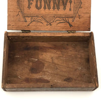 (Our Pug)...Funny! Curious Old Homemade Cigar Box Wood Box