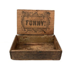 (Our Pug)...Funny! Curious Old Homemade Cigar Box Wood Box