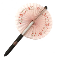 C. 1940s Magic Cigar Fan (with Heart Studded Flowers)