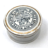 Antique British Betel Nut Toothpaste Apothecary Jar with Gilded Border