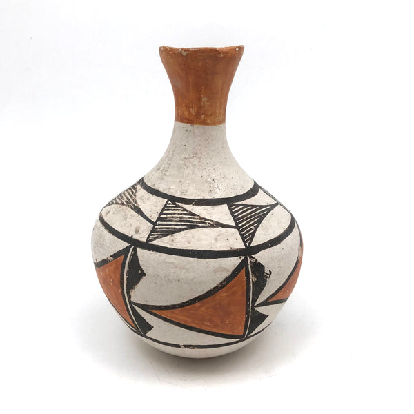 Nice c. 1930 Acoma Pueblo Vase with Long Neck