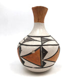 Nice c. 1930 Acoma Pueblo Vase with Long Neck