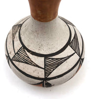 Nice c. 1930 Acoma Pueblo Vase with Long Neck