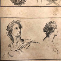 Ultra Scarce 1818 Edition, H. Williams' Elements of Drawing, Copper Engravings on Laid (Three Plates Lost)