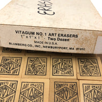 Lot of Unused 1940s Square Vitagum Erasers