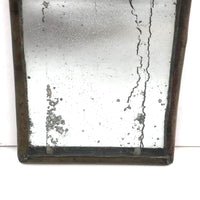 Beautiful (and Indestructible) Antique Handheld Brass Mirror, Chas Harrison, NY