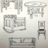 SOLD Furniture Styles Antique to 1950, Interior Design School Portfolio of Drawings